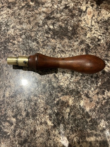 Vintage wood brass pad saw - wood,