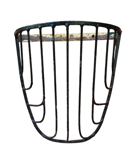 Vintage wrought iron manger - vintage,