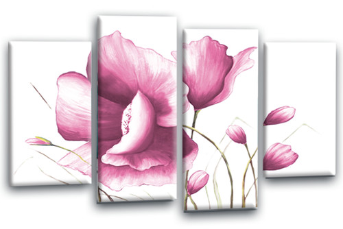Floral wall art pink rose - floral,