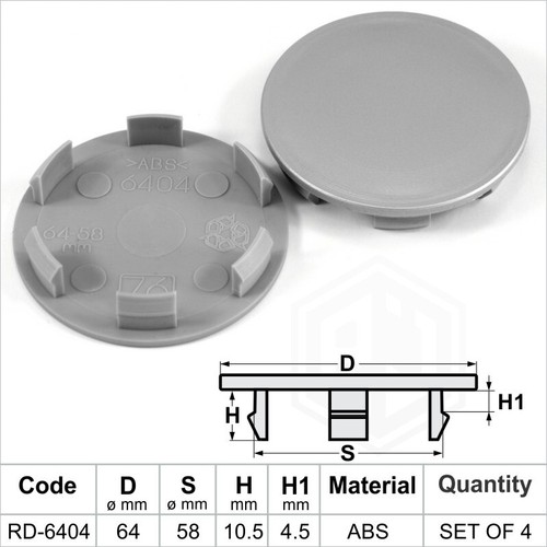 Alloy wheel center - caps, centre