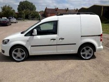 VW CADDY ROOF RAILS SWB 2010 Onwards BLACK RACK BARS NEW SET OF 2