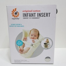 ERGOBABY Ergo Baby Carrier Original Infant Insert Cotton Natural with Pillow Set