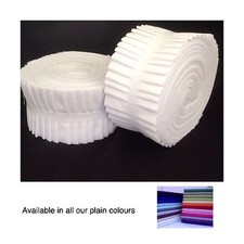 10-50 Plain Jelly Roll Strips, 100% Cotton, Quilting, Patchwork, Sewing 44inch