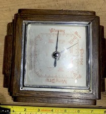Antique Barometer Thermometer