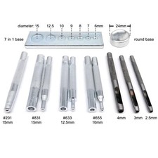 Die Punch Tool for Popper Snap Button Press Stud Leather Bag Coat Rivet Fastener