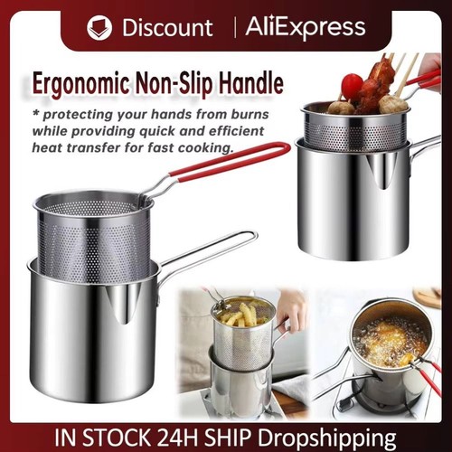 Stainless steel deep fryer - steel,