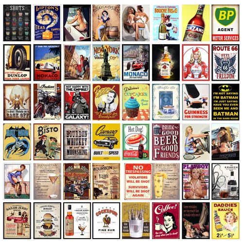 Metal tin sign plaque home - tin,
