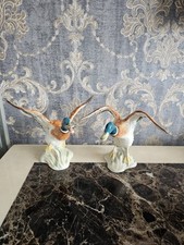 Pair Of Vintage Beswick Mallard Duck Figurines 749 And 750