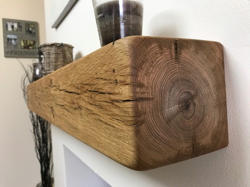 10cm solid oak mantel - 10cm, x