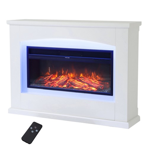 Electric fire and surround - and,