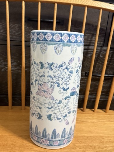 Vtg chinese porcelain umbrella - porcelain,