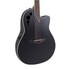Ovation Applause AE44II Electro-Acoustic Guitar, Black Satin (NEW)