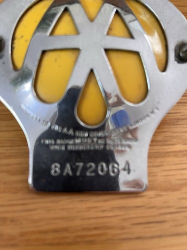 Classic car badge - aa,
