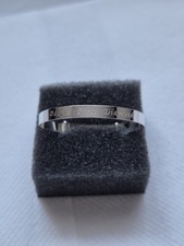 Sterling Silver925 'Baby's First Diamond' Unisex Baby Bangle(0-1yrs)no hallmark 