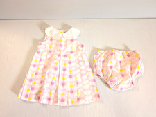Jacadi Girl's Pink Polka dot Sundress w matching underpants - Size 18 Months