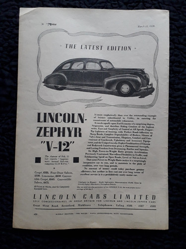 1938 lincoln zephyr - lincoln,