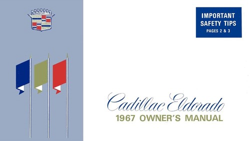 1967 cadillac eldorado owner - cadillac, owner's