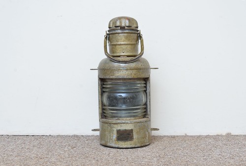 Vintage old ships lamp veb - old,