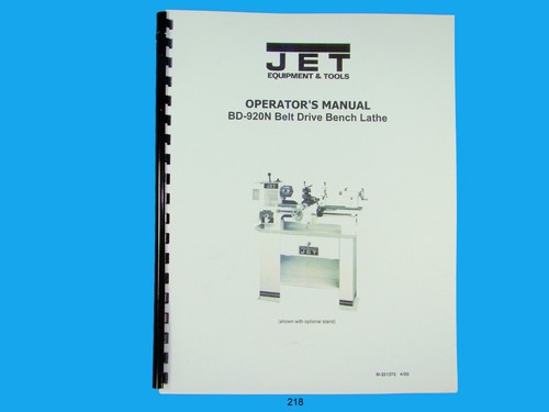 Jet 920n belt drive - belt, bench