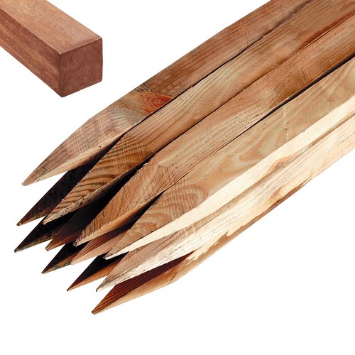 Wooden garden stakes thick - wooden,