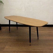 1950s midcentury oval coffee