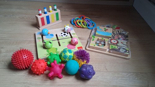 Wooden sensory toy bundle - sensory,