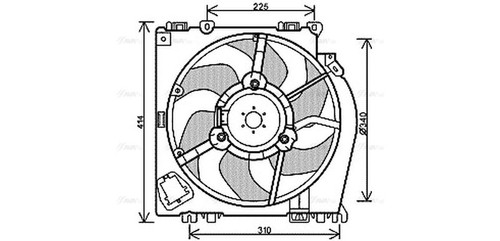 Ava radiator cooling fan - radiator,
