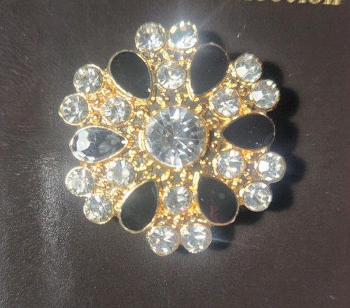 Stock pin magnetic onyx clear - pin,