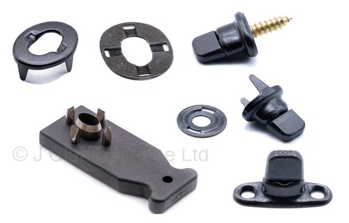 Dot military black turnbutton - black,