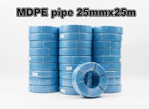25mm 25m blue mdpe mains - mdpe,