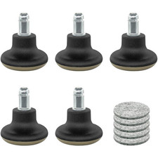 5 PCS Fixed Stationary Castors,Glide Office Chair Wheels For Replacement Swivel