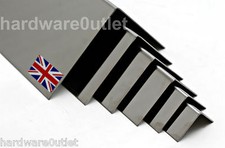 SGS POLISHED Stainless STEEL FOLDED ANGLE Corner Protector Fold 90° Made In UK 
