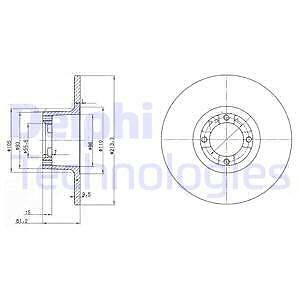 Brake disc for austin - 2x,
