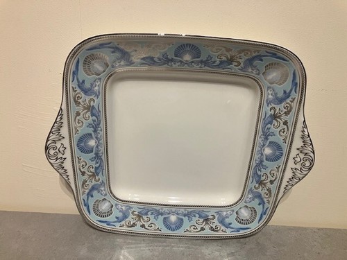 Wedgwood dolphins blue handled - dolphins,
