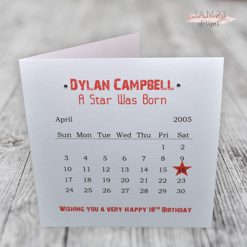 Personalised calendar birthday - calendar,