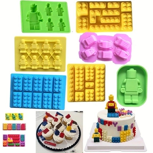 Building bricks robot - bricks, man