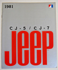 JEEP . Jeep CJ 5 : CJ 7 . 1981 USA Sales Brochure