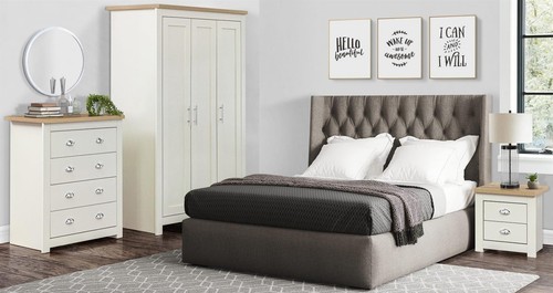 Cream oak finish - finish, bedroom