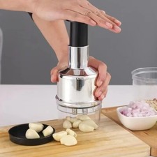Manual Hand Press Garlic Onion Chopper Vegetable Food Chopper Processor Dicer