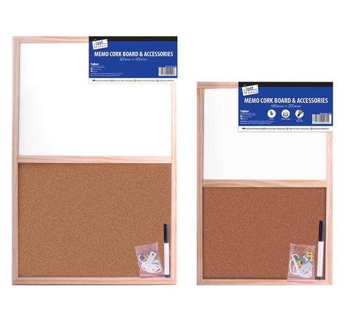 Whiteboard cork wooden - cork,