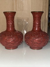 2 X Vintage Chinese Red