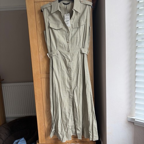 Zara medium with linen khaki - zara,