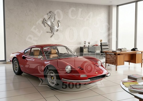 Ferrari dino 246 art print - ferrari,