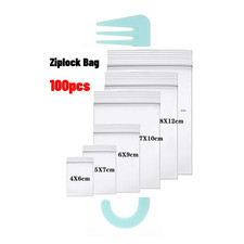 100 x Small Clear Plastic Bags