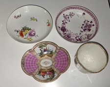 Collection 18TH & 19TH CENTURY MEISSEN & DRESDEN GERMAN PORCELAIN Tea Wares