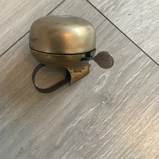 Very rare working Joseph lucas no 62  brass bike bell ..lovely used patina ..