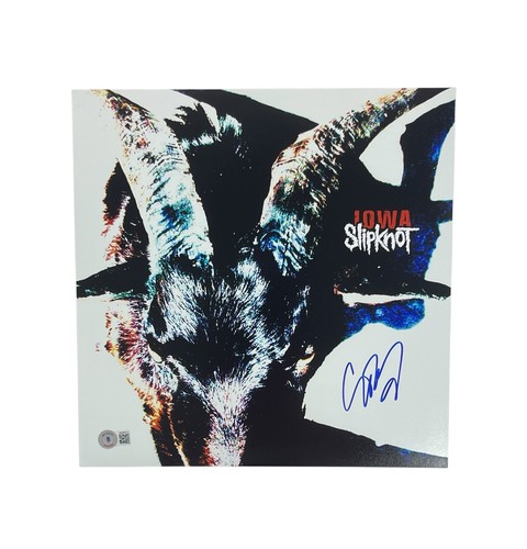 Slipknot signed iowa 12x12 - signed,