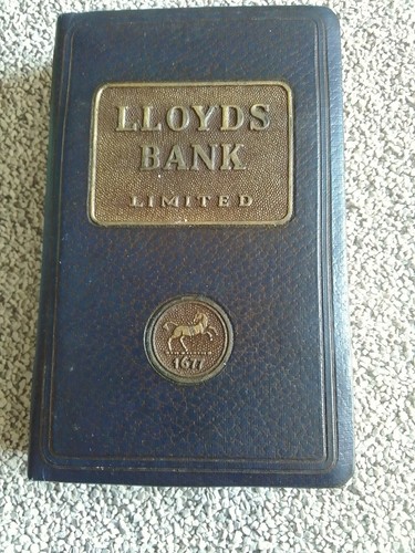 Vintage blue savings bank - blue,