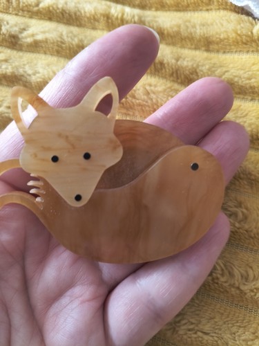 Tatty devine large - fox, brooch.