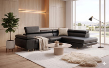 SOFAFORGE RIDGE Black Faux